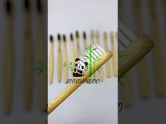 Cepillos de dientes desechables de bambú: ¡ecológicos y listos para viajar!