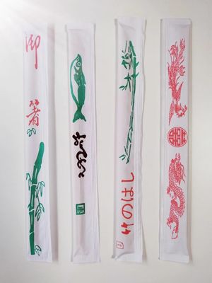 Bastones de papel de manga completa envueltos individualmente Bastones de bambú redondos gemelos