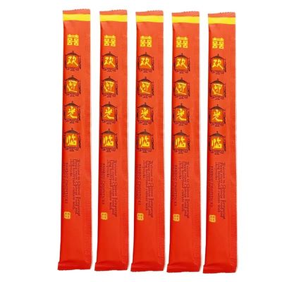 Restaurante de comida para llevar Sushi japonés palillos de papel con manga completa envuelto