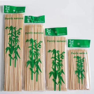 Espiga de bambú desechable compostable versátil de uso resistente al calor