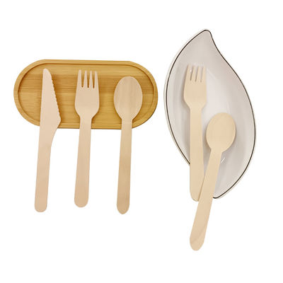 Cuchillos desechables de bambú compostable Versátil Color natural personalizado
