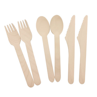 Cuchillos desechables de bambú compostable Versátil Color natural personalizado
