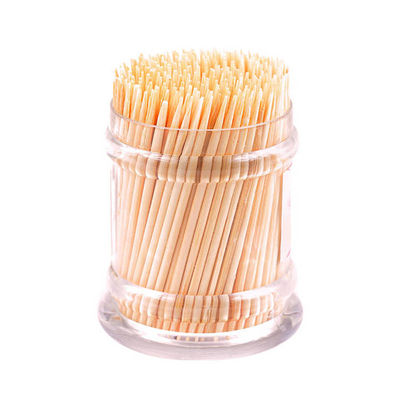 Seguridad Pícaro de dientes de bambú Color natural Pícaro de dientes respetuoso con el medio ambiente Superficie lisa