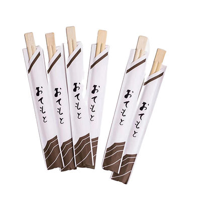 Logotipo personalizado aceptable palillos de bambú desechables finos palillos gemelos económicos y prácticos