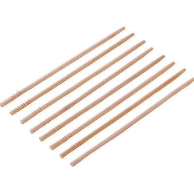 Bamboo redondo y desechable, bastones afilados, color natural, sostenible y desechable.
