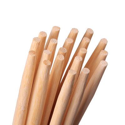 Superficie polaca Bastones de bambú natural Bastones redondos ligeros Multipurpose