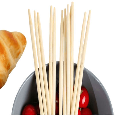 Bastones redondos de bambú, respetuosos con el medio ambiente y desechables para uso doméstico/restaurante/hotel