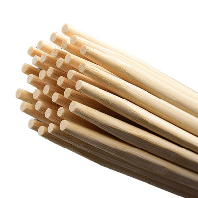 Bastones de bambú desechables 100% naturales, redondos, ecológicos y biodegradables