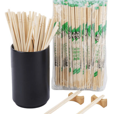 Color natural Embalaje OPP Bambú redondo Bastones desechables personalizados Bastones únicos Ecológicos biodegradables