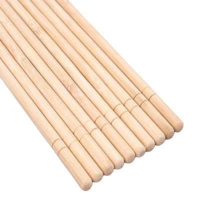 Color natural Embalaje OPP Bambú redondo Bastones desechables personalizados Bastones únicos Ecológicos biodegradables