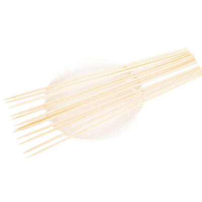 Barbacoa redonda palos de bambú 4.0 ancho Bbq palos de bambú biodegradables