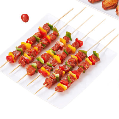 Barbacoa ecológica palos de bambú biodegradables palos de bambú de barbacoa portátil