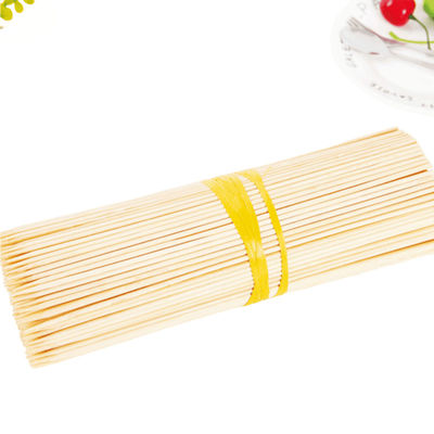 Espichas de bambú biodegradables Barbecue Espichas de barbacoa con superficie lisa