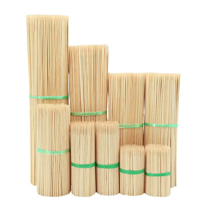 Espichas de bambú biodegradables Barbecue Espichas de barbacoa con superficie lisa