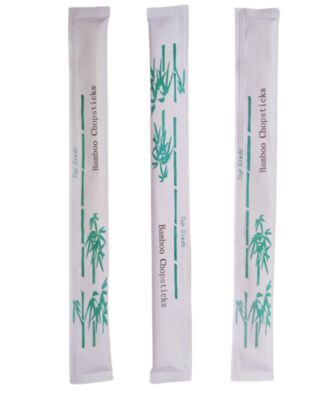 Wholesale delicate customize bamboo chopstick natural Round/Twin/Tensoge bamboo chopsticks individual paper sleeve