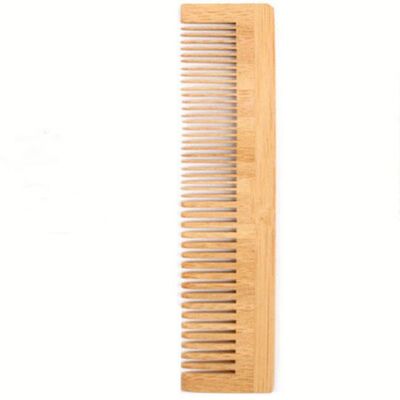 Promociones de Venta Caliente Peine de Pelo de Bambú Personalizado Hecho de Peine de Pelo de Bambú Natural para Hotel y Viajes